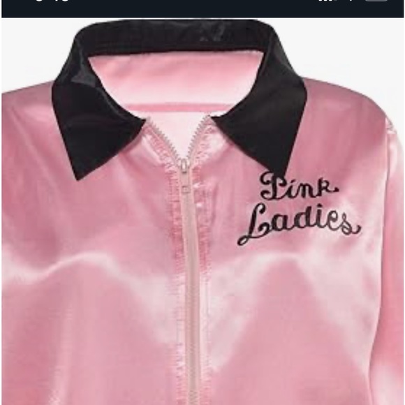 Halloween NWOT pink ladies 50s costume jacket grease - Picture 3 of 4
